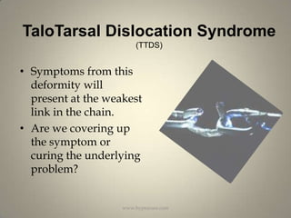 Extra-Osseous TaloTarsal Stabilization Treatment Guide