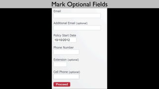 Mark Optional Fields
 
