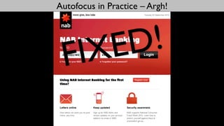 Autofocus in Practice – Argh!




 F IX E D !
 