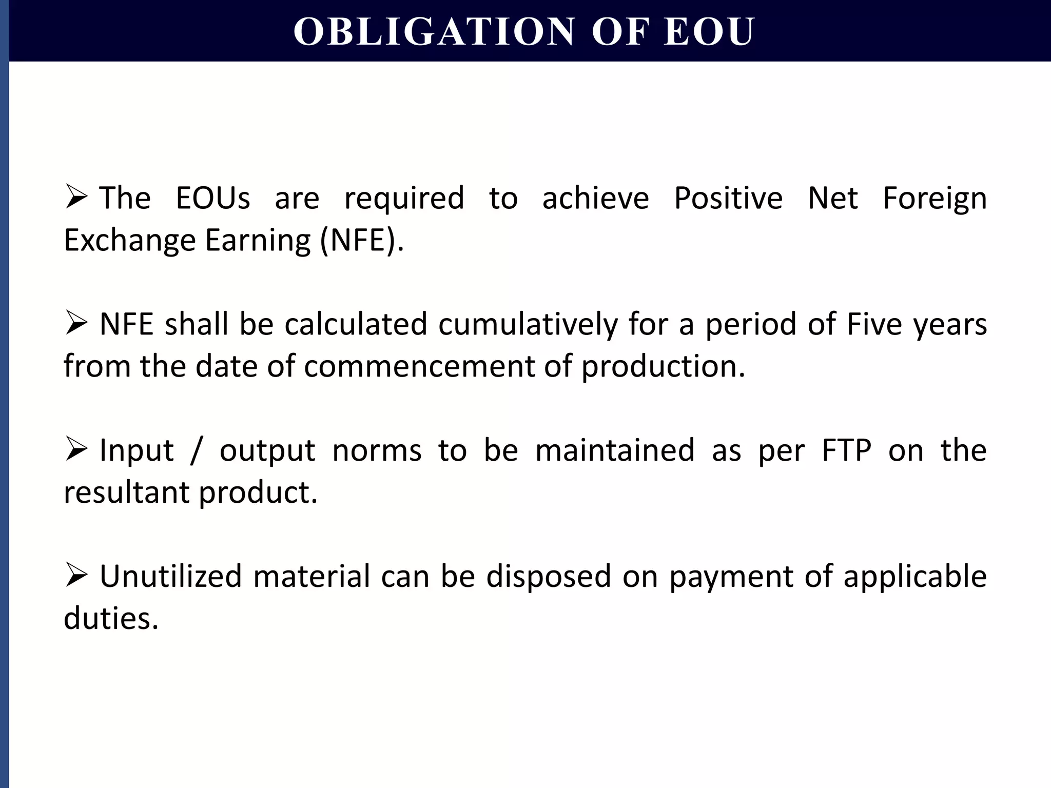export Oriented Unit | PPTX