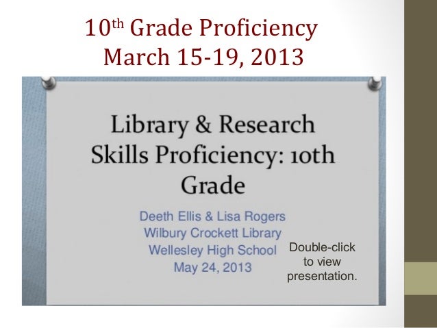 Wellesley high school junior thesis
