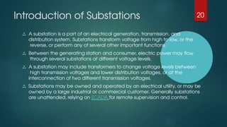 Comprehensive Overview of Electric Power Transmission and Substation ...
