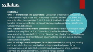 Comprehensive Overview of Electric Power Transmission and Substation ...
