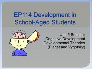 EP114 Development in School-Aged Students Unit 5 Seminar Cognitive Development Developmental Theories (Piaget and Vygotsky) 