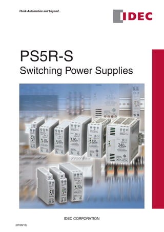 PS5R-S
Switching Power Supplies
(07/09/13)
 