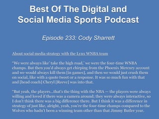 Episode 233 Snippets: Cody Sharrett of US Soccer | PPT