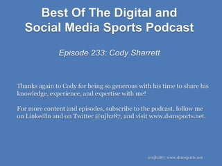 Episode 233 Snippets: Cody Sharrett of US Soccer | PPT