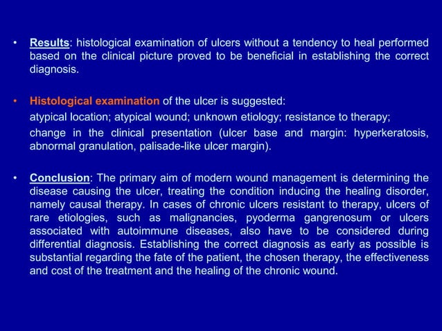 EWMA 2013 - Ep519 - DIFFERENTIAL DIAGNOSIS OF LEG ULCERS - ULCERS OF ...
