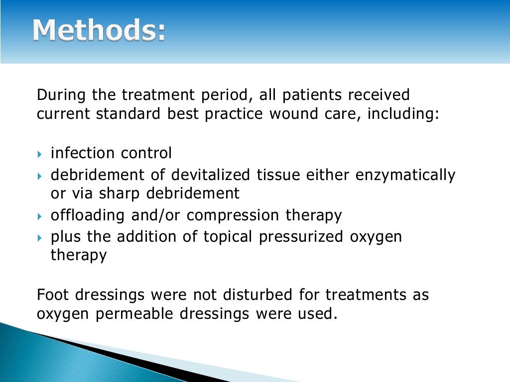EWMA 2013 Ep585 Topical Oxygen used with Standard Best Practice W…