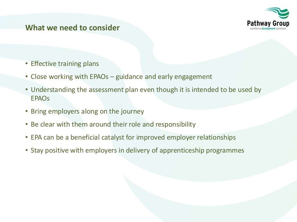 End Point Assessment