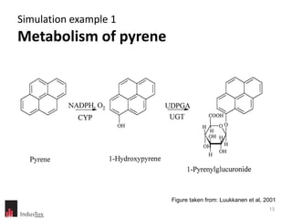 Simulation example 1  Metabolism of pyrene Figure taken from: Luukkanen et al, 2001 