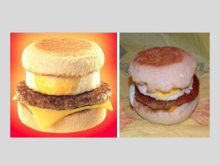 Publicidade vs realidade