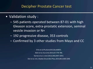Prostate Decipher Score Personalized medicine in prostate cancer care | PDF