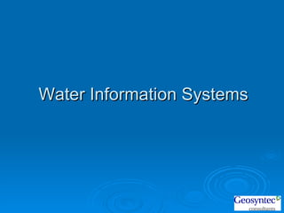 Water Information Systems 