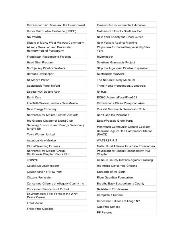 Food Water Watch Letter To Epa Requesting The Agency Lie About Frac