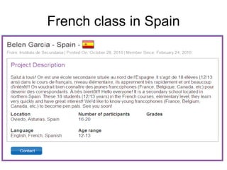 French class in Spain 