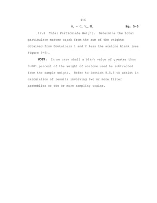 Epa method 5(m-05) | PDF