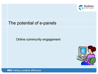 The potential of e-panels Online community engagement 