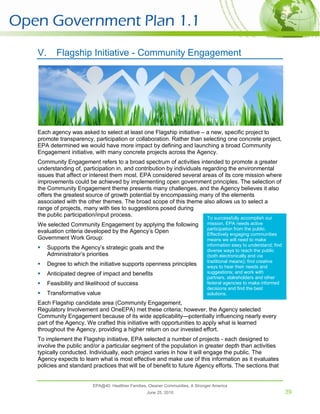 EPA Open Gov Plan | PDF