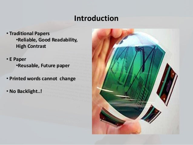e paper slides
