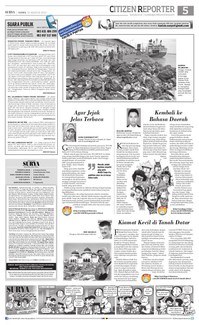 Epaper Surya 15 Agustus 2013