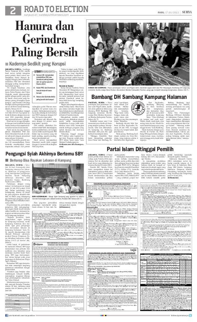 Epaper Surya 17 Juli 2013 Epaper Surya 17 Juli 2013