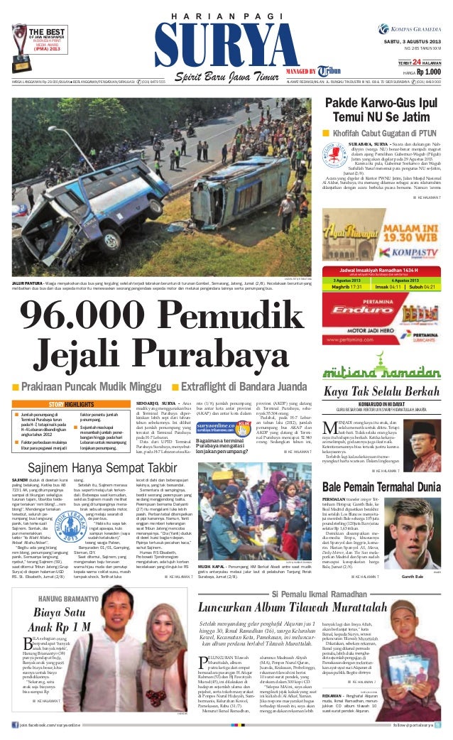 Epaper Surya 3 Agustus 2013