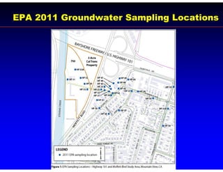 EPA 2011 Groundwater Sampling Locations
 