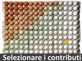 Selezionare i contributi
 