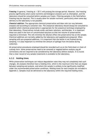 EPA Water Sampling Guide | PDF