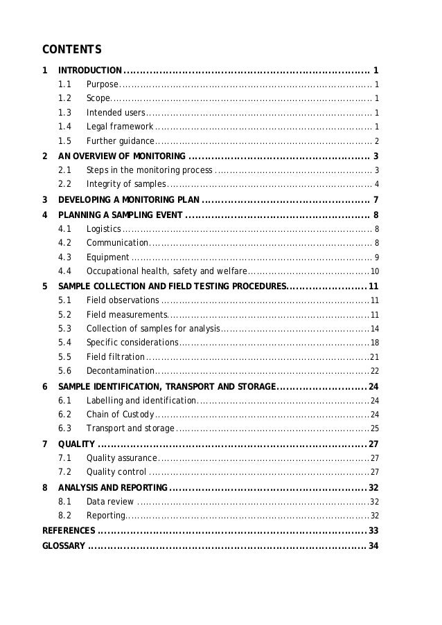 EPA Water Sampling Guide
