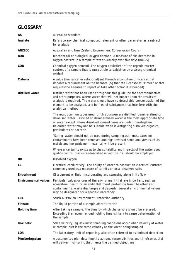 EPA Water Sampling Guide