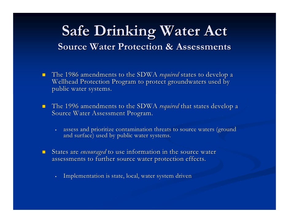 EPA\'s Source Water Protection Program