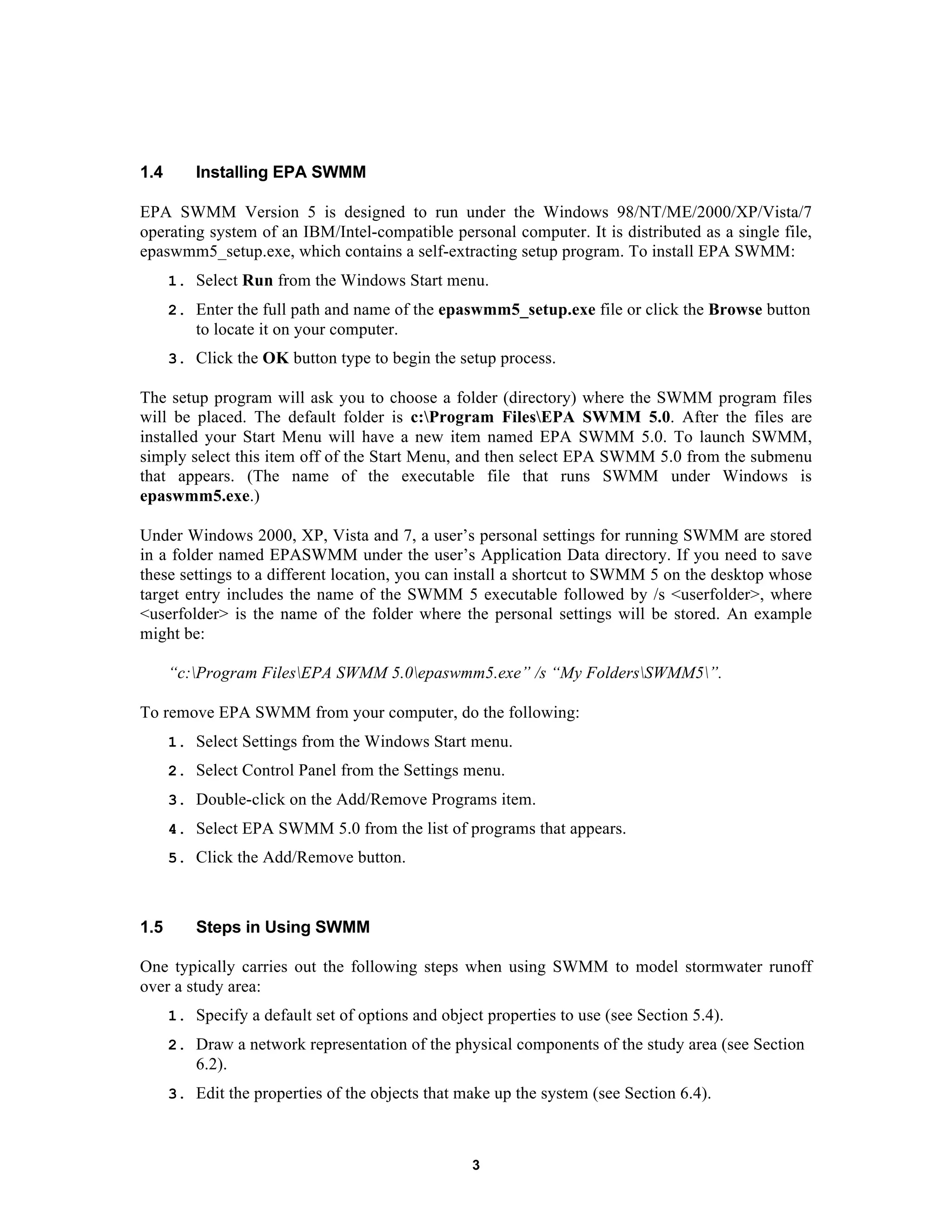 Epaswmm5 user manual | PDF