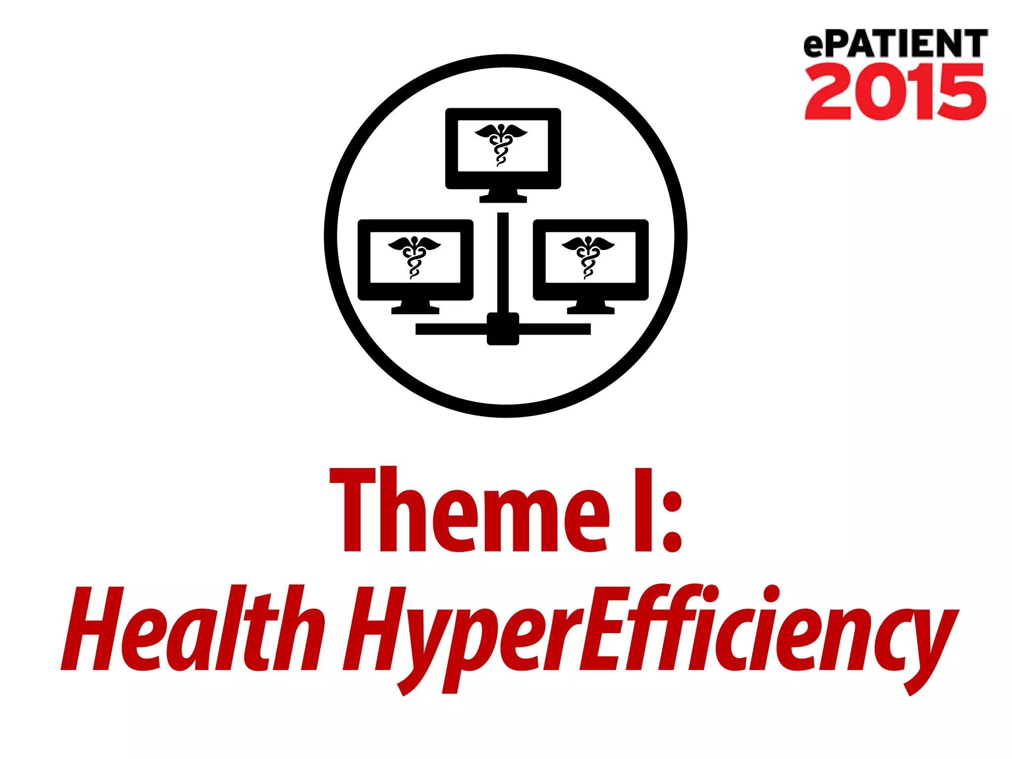 + 
Theme I: 
Health HyperEfficiency  