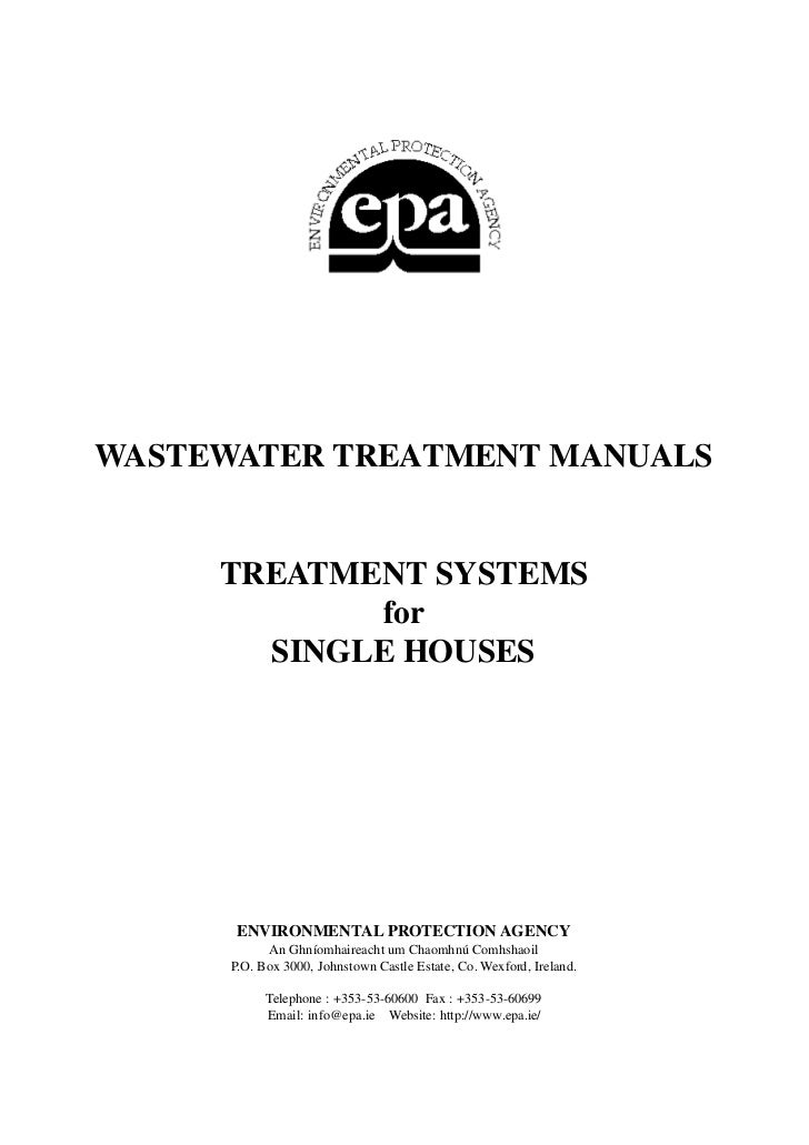 EPA Wastewater Treatment for A Single House