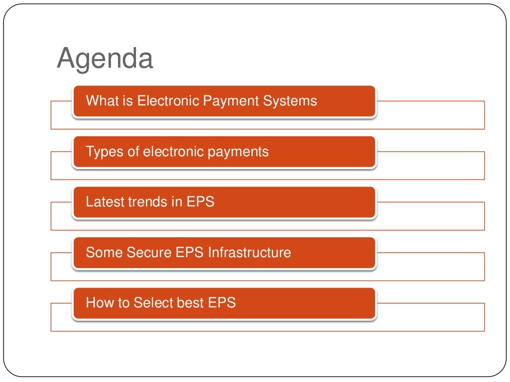 Electronic Payment Systems EPS 