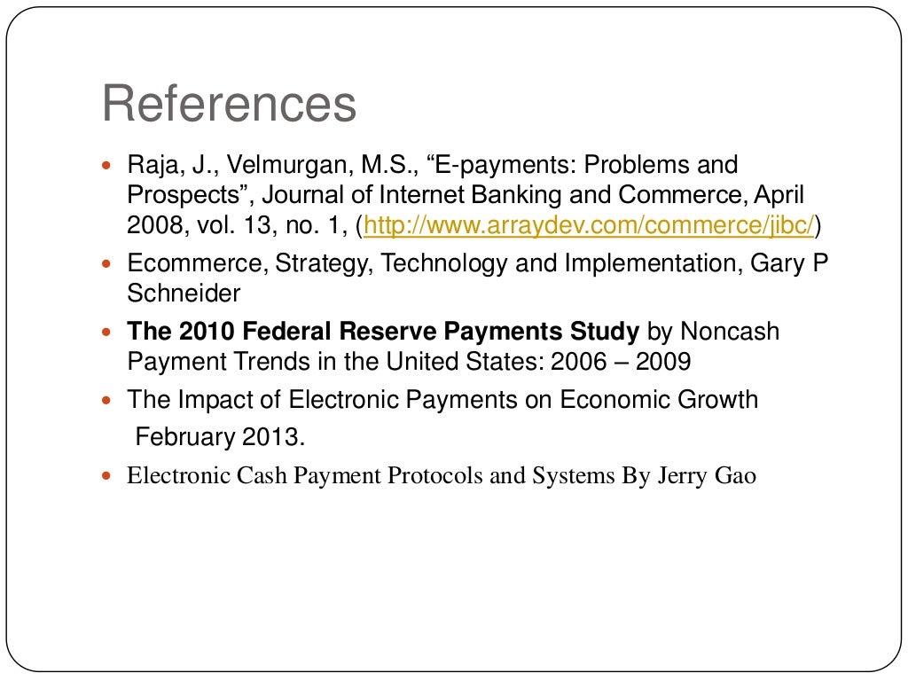 Electronic Payment Systems EPS 