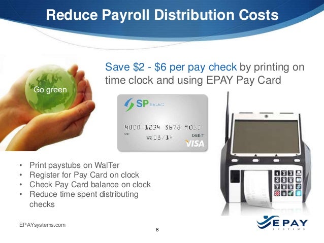 Epay Systems Time And Attendance Solutions For Employers With A Dist