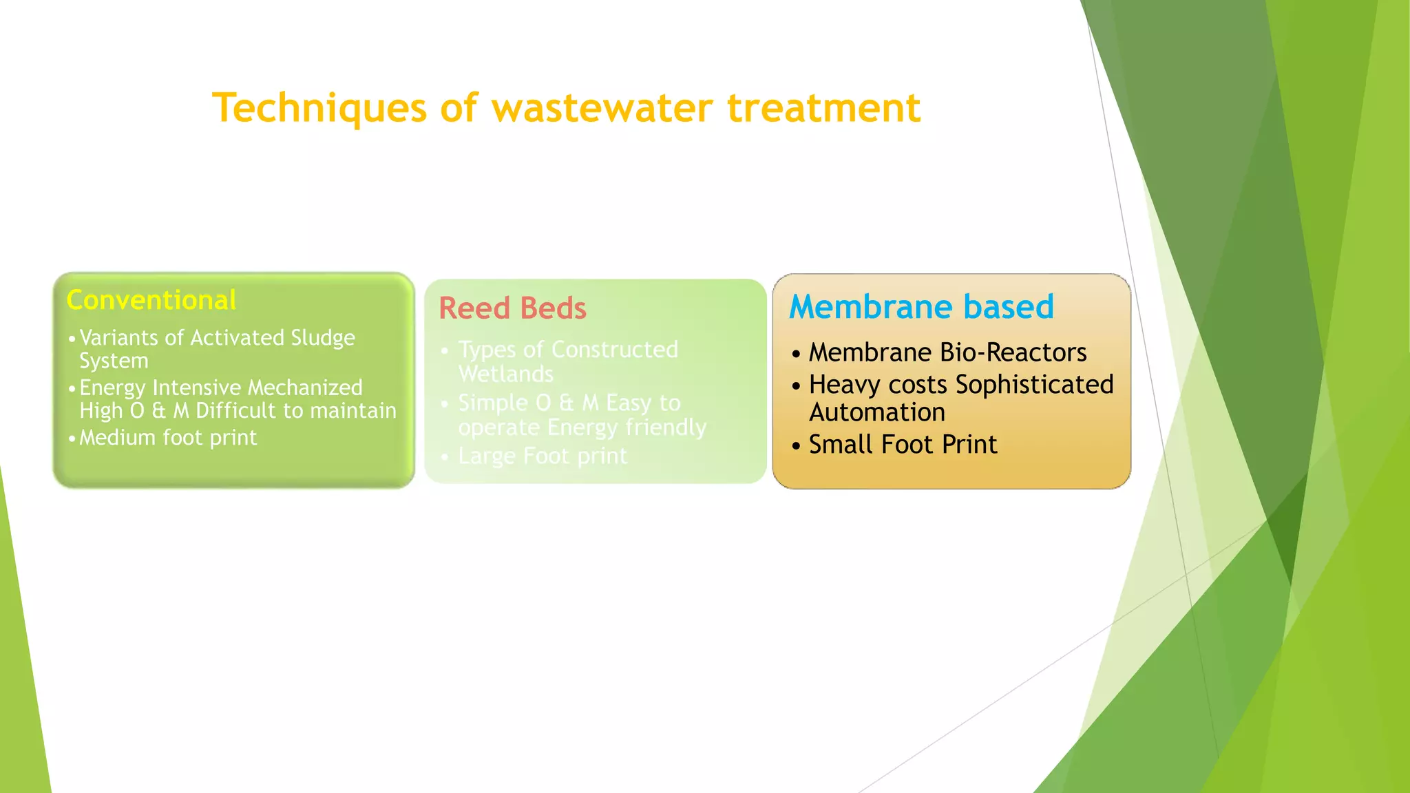 The use of reed beds for the treatment of sewage and wastewater. PPT
