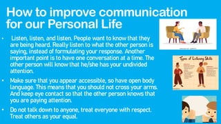 IMPORTANCE OF COMMUNICATION IN PERSONAL AND PROFESSIONAL LIFE | PDF