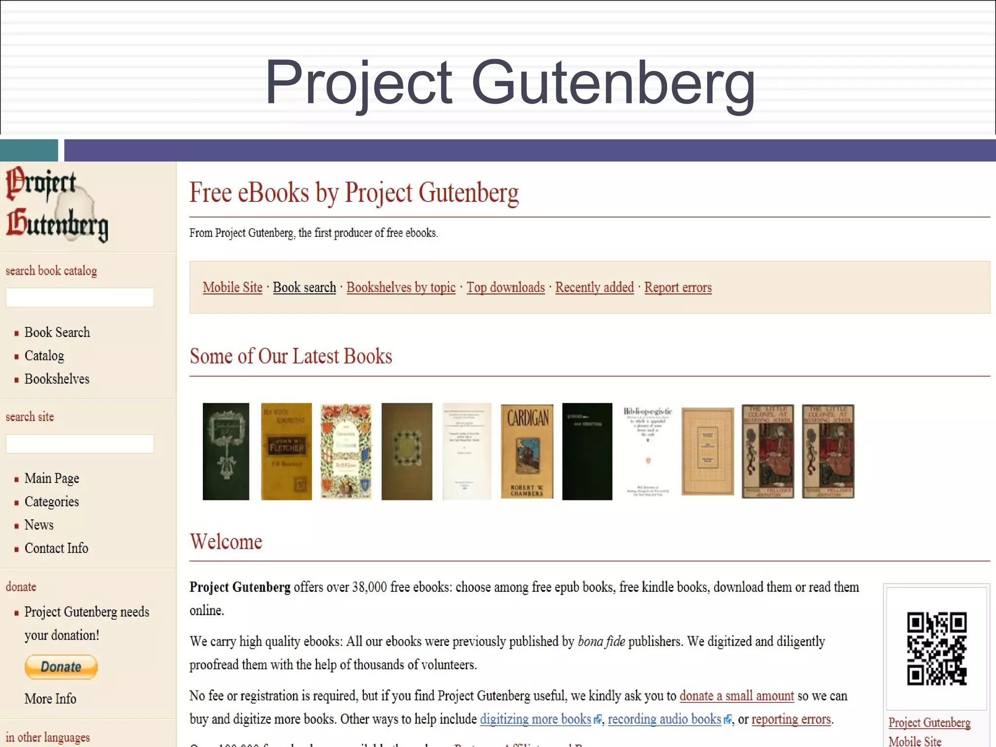 Project Gutenberg
 
