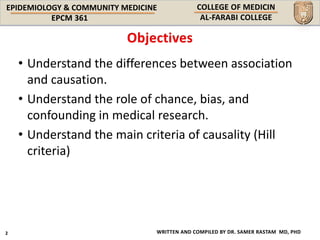Epcm l23,25 association and causation | PPT