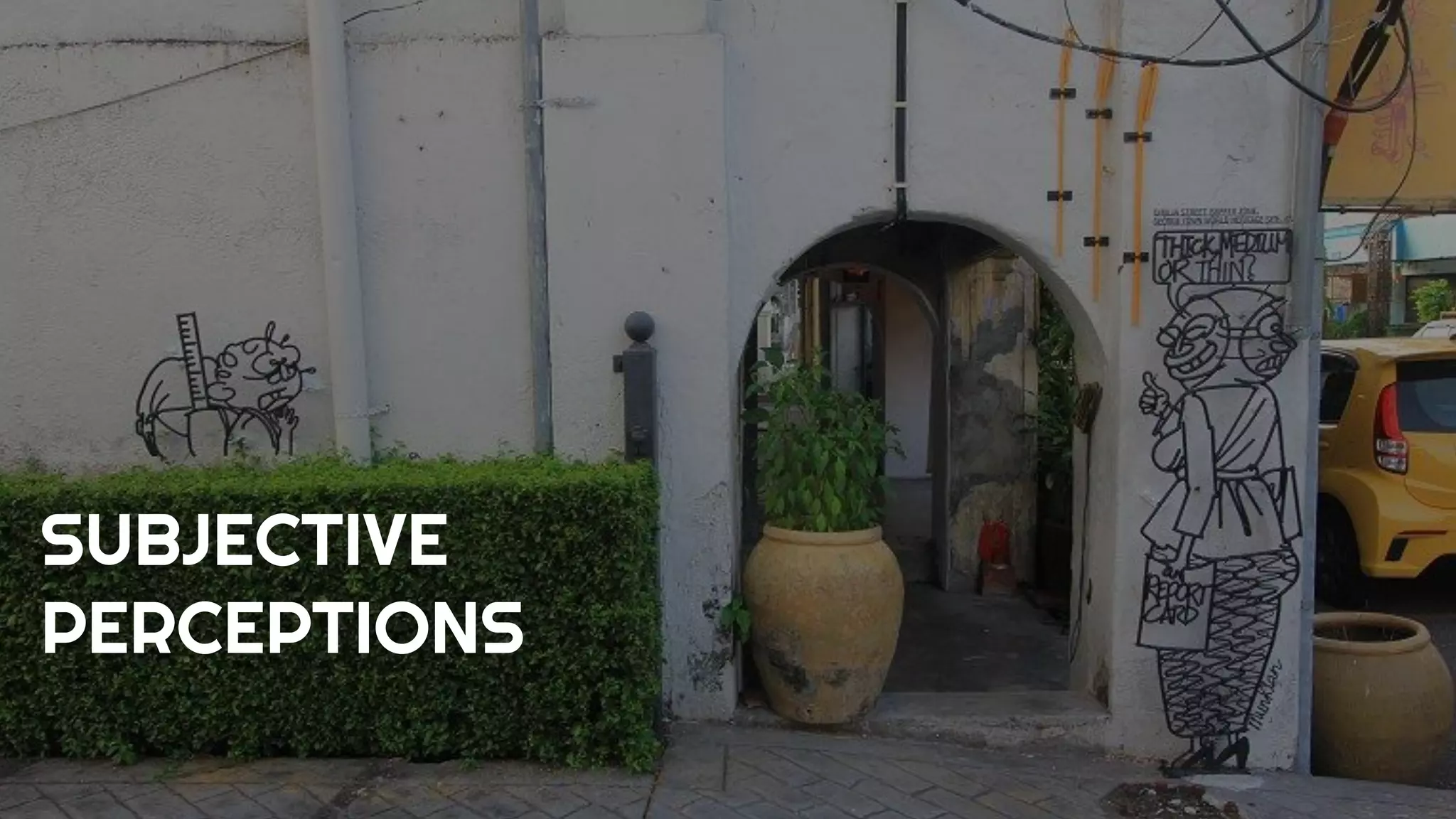 SUBJECTIVE
PERCEPTIONS
 