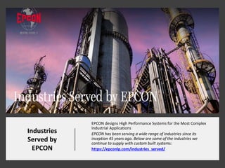 Epcon Spring EPCON INDUSTRIAL SYSTEMS | PPTX