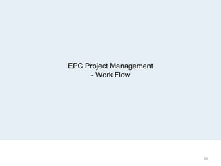 EPC Project Management
- Work Flow
13
 