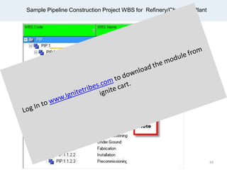 Sample Pipeline Construction Project WBS for Refinery/Chemical Plant
69
 