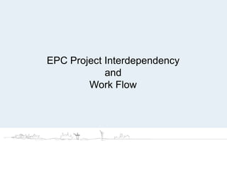 EPC Project Interdependency
and
Work Flow
 