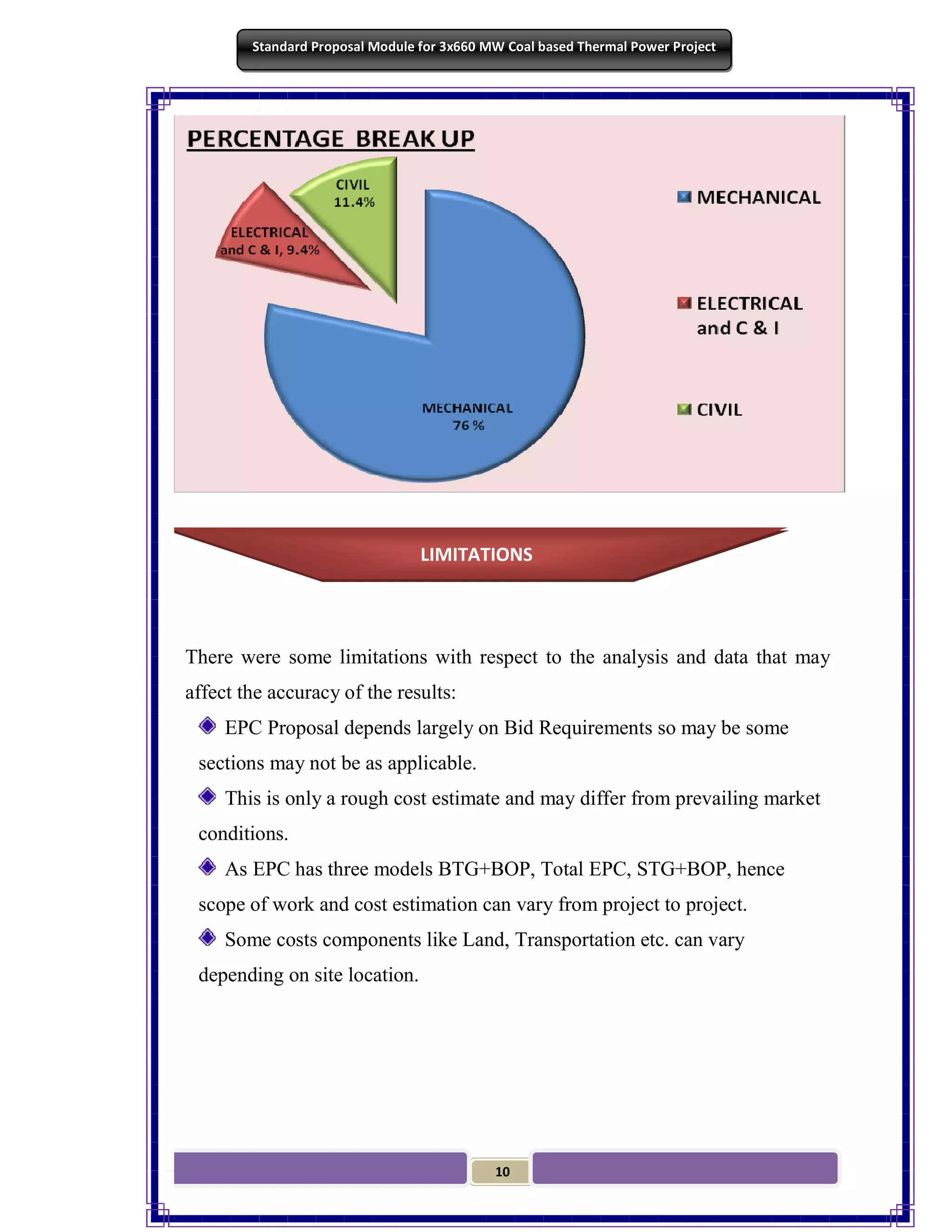 Epc proposal 3x660 mw with cost analysis | PDF