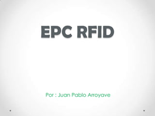 EPC RFID


Por : Juan Pablo Arroyave
 